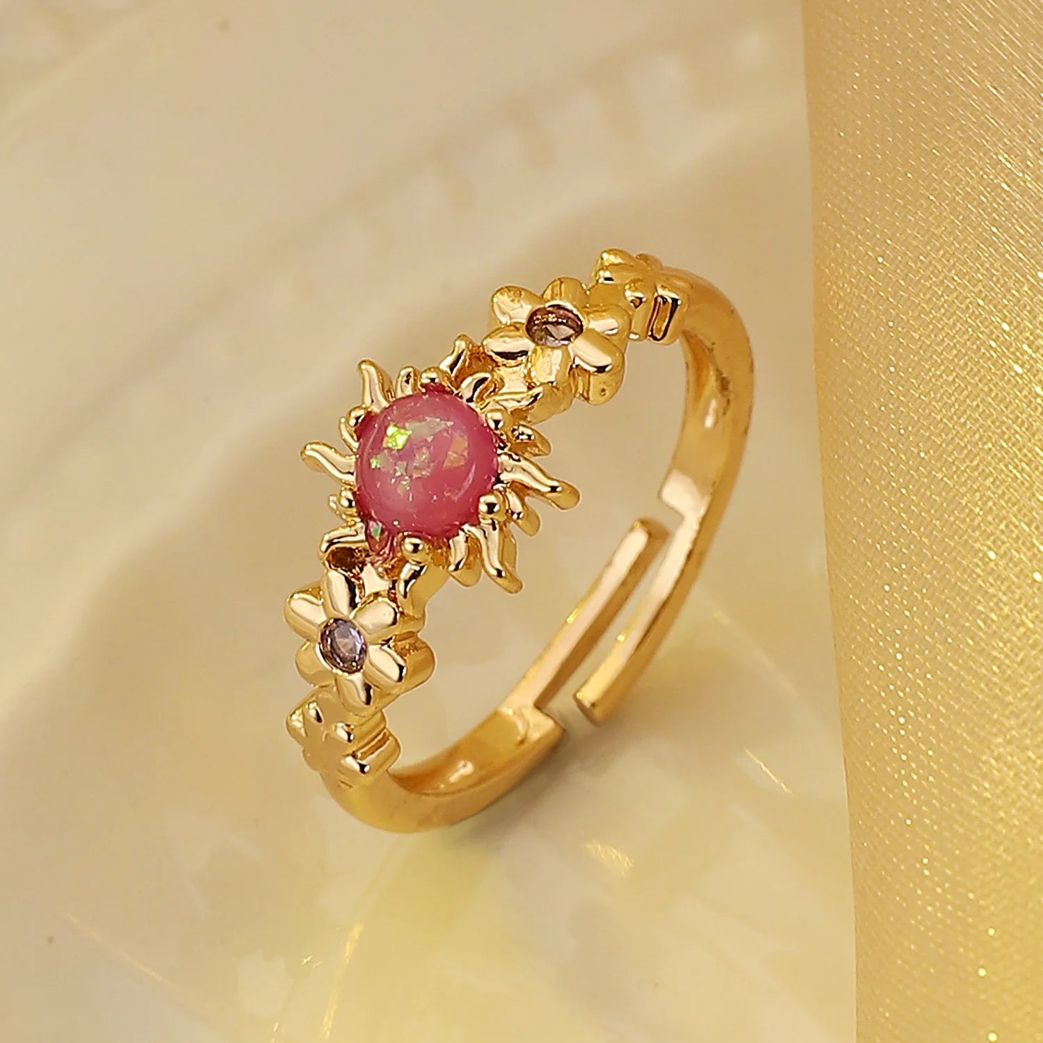 Rapunzel Sun Flower Rings Women