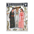 Palestine Stamp Blanket Coral Fleece Plush Summer Portable
