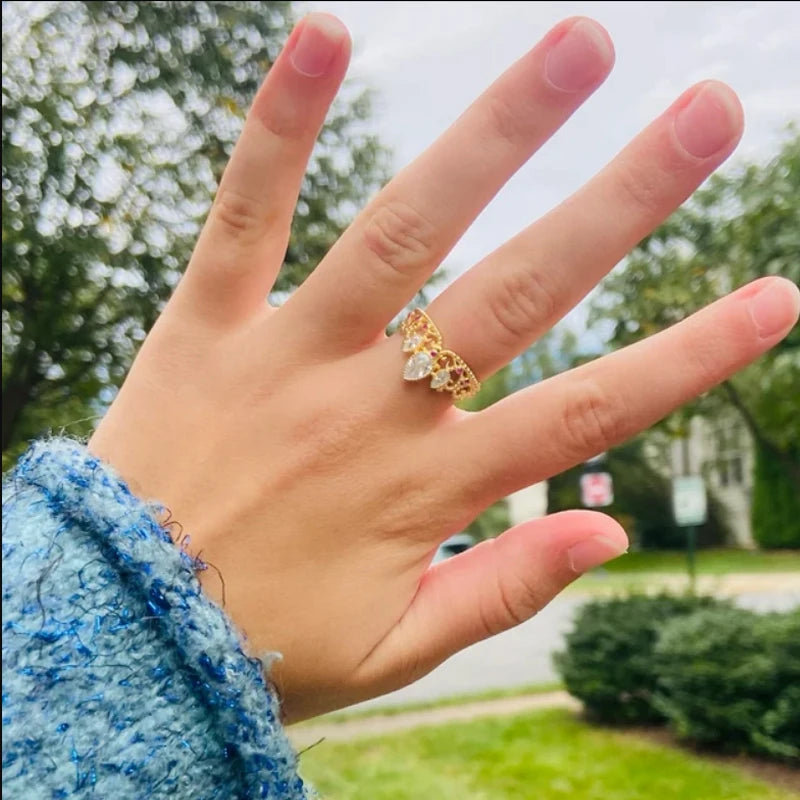 Rapunzel Crown Rings,Princess Jewelry