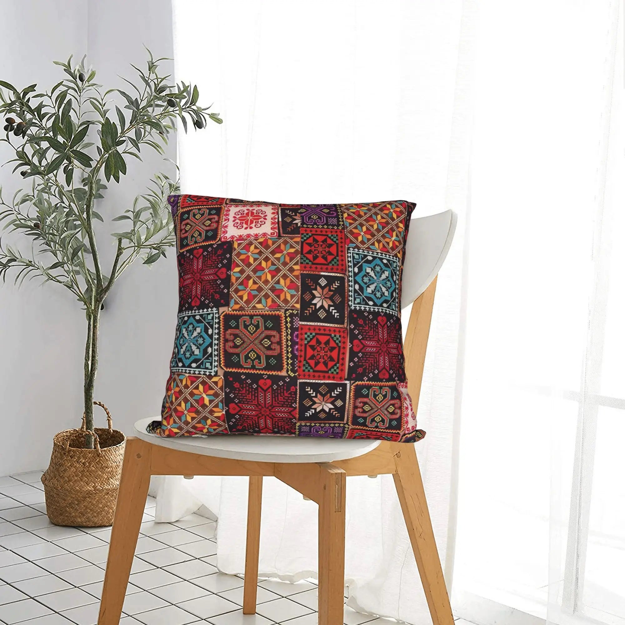 Palestine Embroidery Pillow Cover Design Palestinian Traditiona