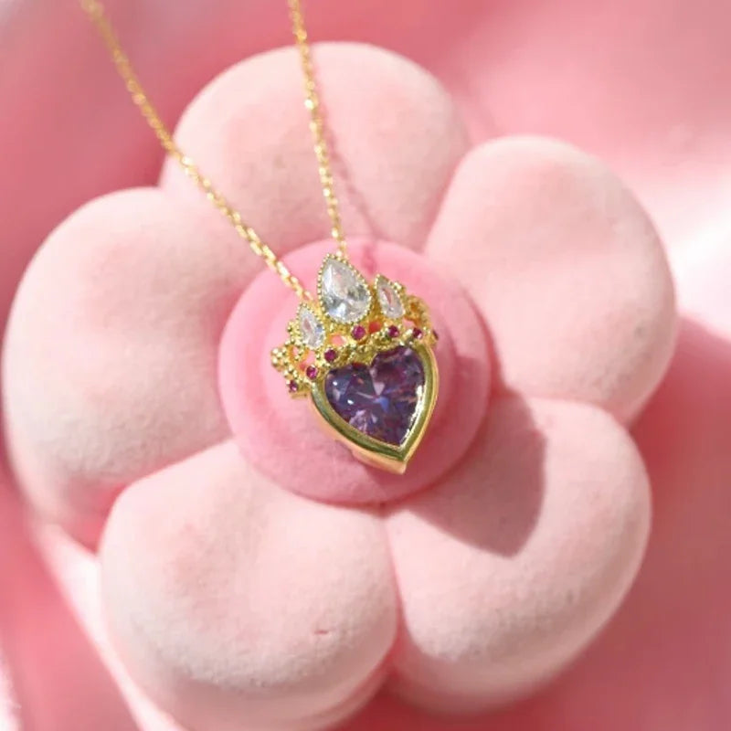 Rapunzel Ring, Ariel Crown, Crown Heart, True mirror, Wedding jewelry,