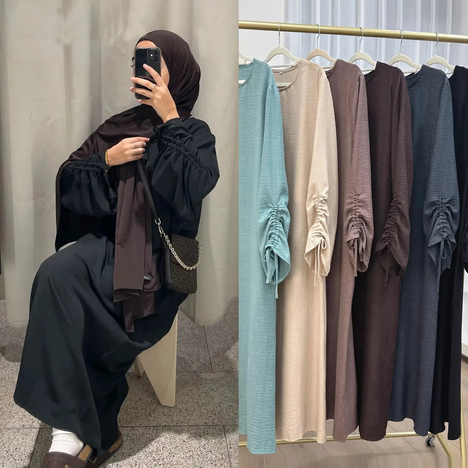 Eid Islamic Modest Dress for Women Abaya