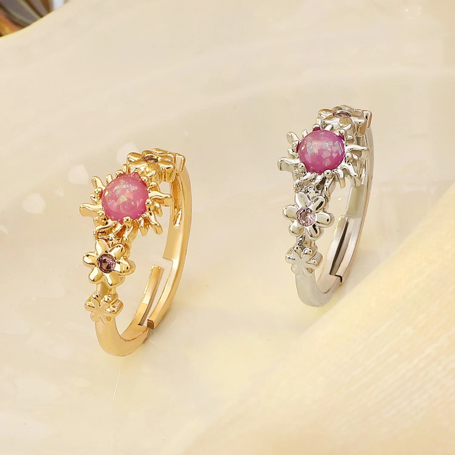 Rapunzel Sun Flower Rings Women