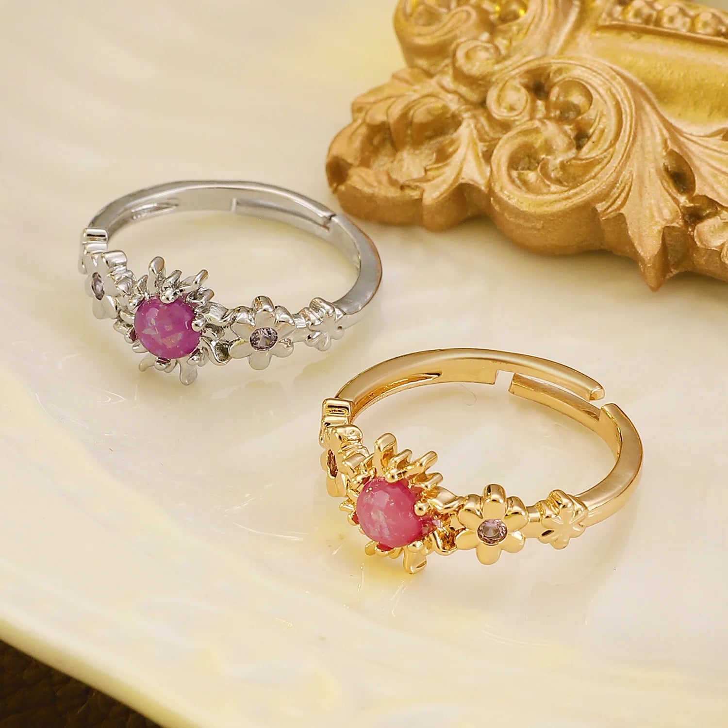 Rapunzel Sun Flower Rings Women