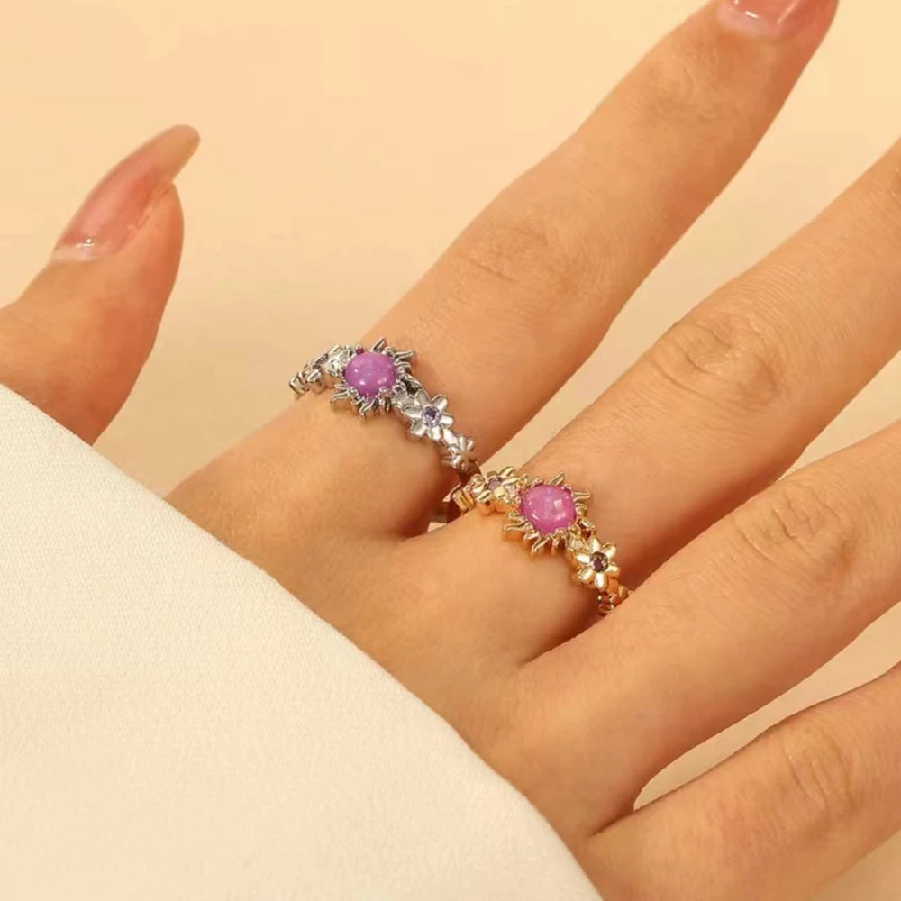 Rapunzel Sun Flower Rings Women